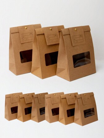 4/5/8/10/12/20 件圣诞礼品袋，带卡片、橱窗展示、散装婚礼派对礼品袋、ins 风格生日包装袋，带蝴蝶结、雪花，适用于礼品、糖果、甜点、杂货、零售商品、饼干、DIY 派对糖果袋，带贴纸