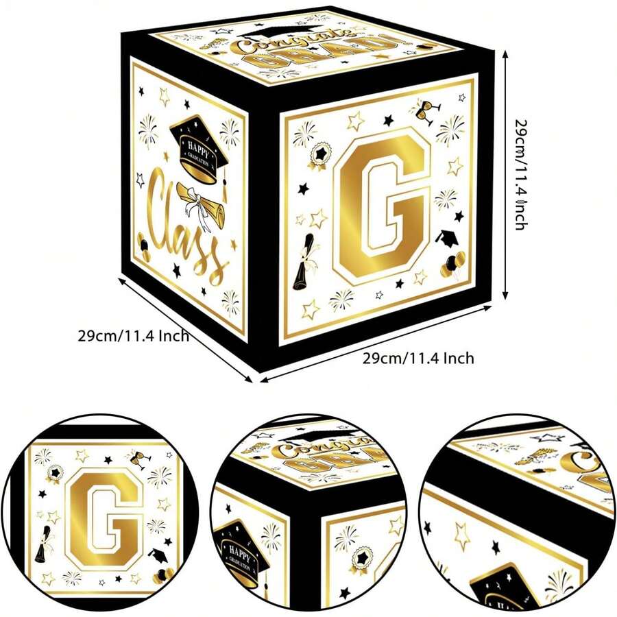 Graduation Decorations Class Of 2024 Black And Gold Graduation