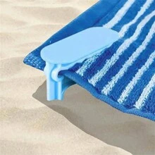 4pcs Outdoor Towel Clips Set For Beach, Camping Mat, Bed Sheet, Towels Camping Stuff