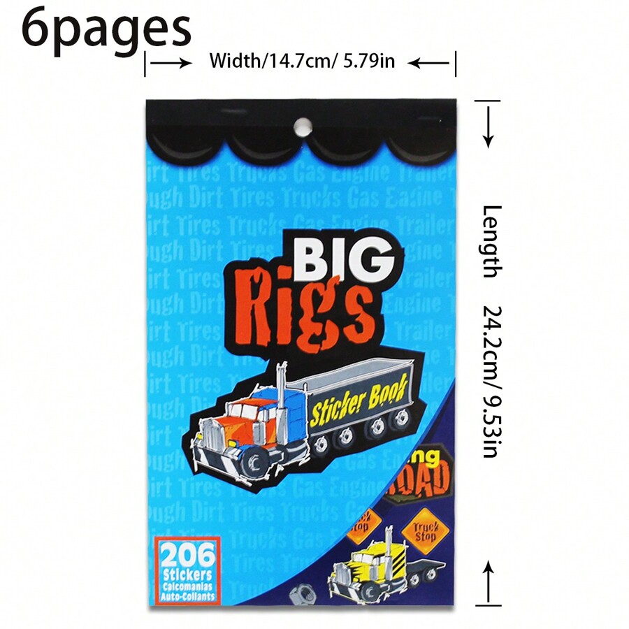 DIY Extra Large Armored Vehicle Sticker Book (1 Book, 6 Pages) SHEIN USA