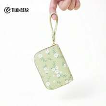 TWW155新款时尚小菊花女士收纳零钱包短款钱包女生风琴多卡位卡包