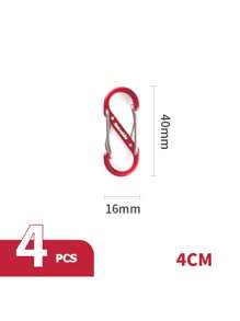 Naturehike S Shaped Carabiner Keyholder, Water Bottle Holder, Hiking Carabiner - Red - View 8