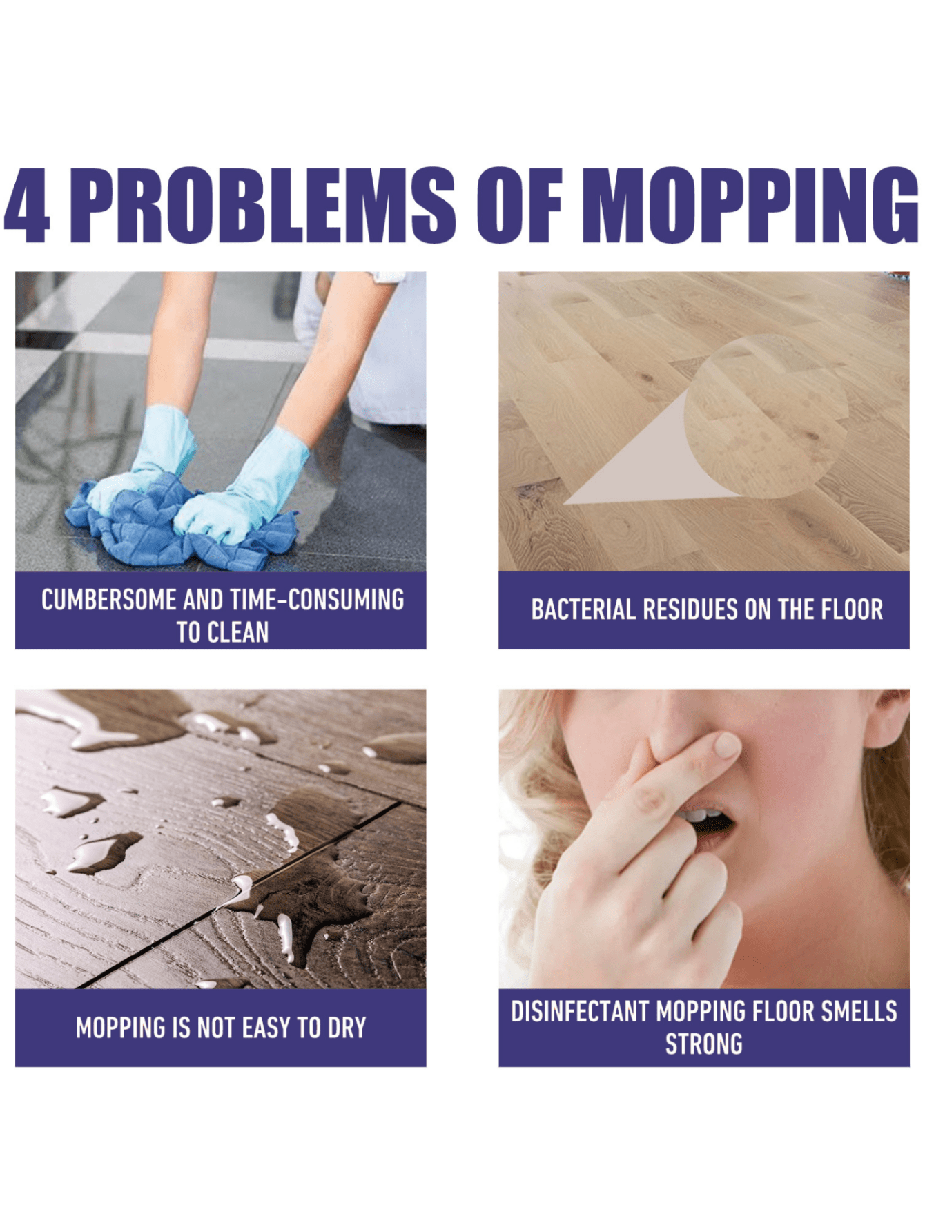 JueFish Floor Cleaner, Home Wood Floor & Ceramic Tile Maintenance