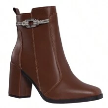 LAZZLU SHOES Women Ankle Boots & Booties - 駝色 - 查看 3