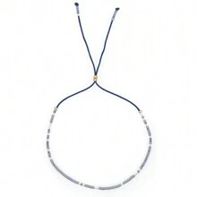1 pieza Pulsera con cuentas pequeñas para mujer, joyería simple, pulsera de cuentas Delica con cuerda, joyería de moda