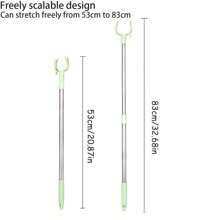 1pc New Multi-Functional Extendable Clothes Drying Pole With Green Protective Sleeve, Anti-Drop And Durable - Green - View 5