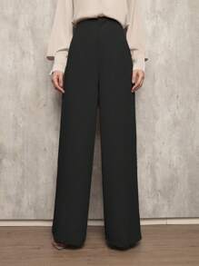 Women Pants - 黑色 - 查看 1