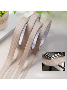 1 Roll 10m Length Multiple Width And Color Small Size Renovation Self Adhesive Edge Banding Tape For Furniture, Cabinet, Frame, Wall Decoration, Seam Repair, Door Frame, Wood Pattern Edge Banding, Wardrobe, Edge Line Pressing, Tabletop And Edge Trimming, Stickers, Wall Decal, Vinyl Decal For Home Decorations, Spring Decoration Items Refresh Your Home, Rama Decoration Stickers Gifts Birthday Graduation - Thickened Beige Willow Straight Grain - View 15