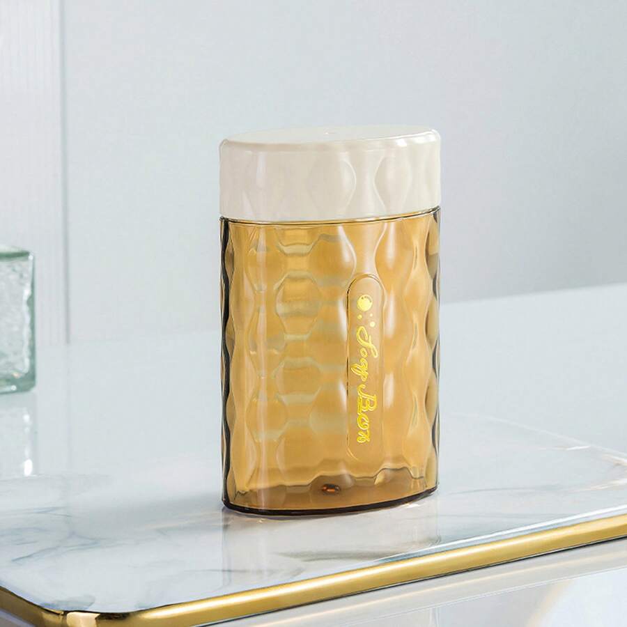 1pc Travel Soap Case, Convenient And Easy To Carry Soap Box For Business Trip - Orange - View 1