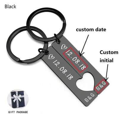 Customized Couple Keychains, Personalized Gifts For Boyfriends And Girlfriends, Anniversary Gifts For Boyfriends, Valentine's Day/Birthday Gifts.