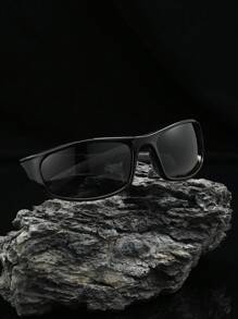 POLASUP 1pc Men's Sports Cycling Glasses For Summer, Suitable For All Seasons, Half Frame With Contrast Double-Color Fluorescent Color, With Silicone Non-Slip Foot Pad, Comfortable And Soft Nose Pad, Polycarbonate Explosion-Proof With Reflective Plating Pc Mirror Anti-Lost Rope And Eyeglass Cloth) Beach Accessories Glasses Shades Easy Comfort Casual Outfits Outdoor Cycling Glasses For Summer Beach Vacation, Outdoor, Travel