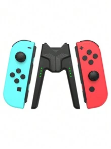 Agarre de carga compatible con Joy-Con para Switch OLED, mango portátil que permite cargar mientras se juega - Negro - Ver 6