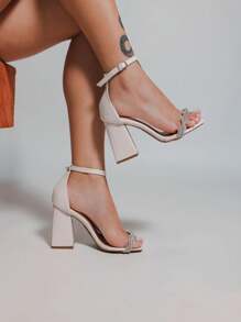 Women Heeled Sandals - trắng - Xem 3