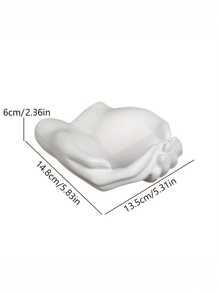 1pc Hand-Shaped Resin Sculpture Decoration For Home/Office Desktop, Jewelry Or Key Rack, Handicrafts Best Gifts Birthday Graduation - White - View 2