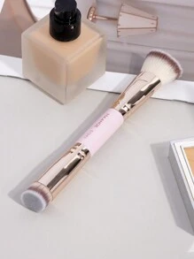 MAANGE 1支装双头化妆刷 粉底刷 散粉刷 化妆刷 化妆品工具，粉底刷，遮瑕刷，腮红刷，修容刷，腮红刷，古铜粉刷，散粉刷，粉底刷，腮红刷 - 粉色 - 查看 3