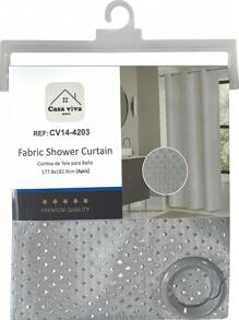 CORTINA DE DUCHA JACQUARD - Gris Claro - Ver 2