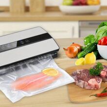 100pcs Vacuum Sealer Bags, Transparent Food Storage And Packaging Bags For Grains, Meat, Fruits And Vegetables - White - View 5