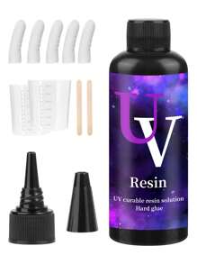 25/50/100/200ml Trong suốt Và Cứng UV Nhựa , Đã nâng cấp UV Pha lê Công thức Đối với Làm đồ trang sức Và Đồ trang trí , Nhanh khô Nhựa Kích hoạt Ánh sáng mặt trời Đối với Đồ thủ công DIY - Nhựa epoxy - Xem 9