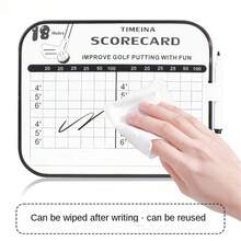 Reusable Golf Score Board, Double-Sided Dry Erase Golf Scoreboard - White - View 5