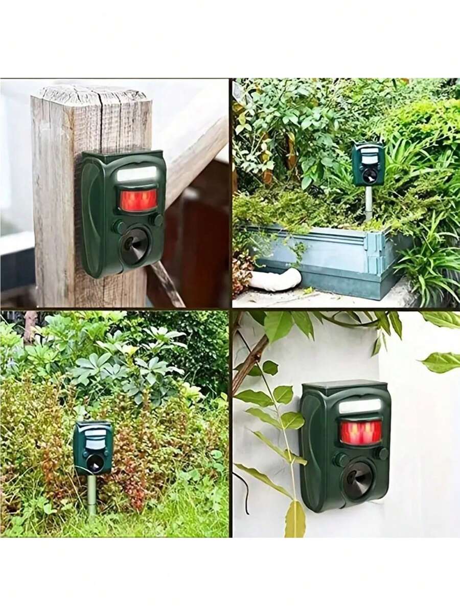 2024Upgraded Solar Animal Repellent, Ultrasonic Pest Repeller