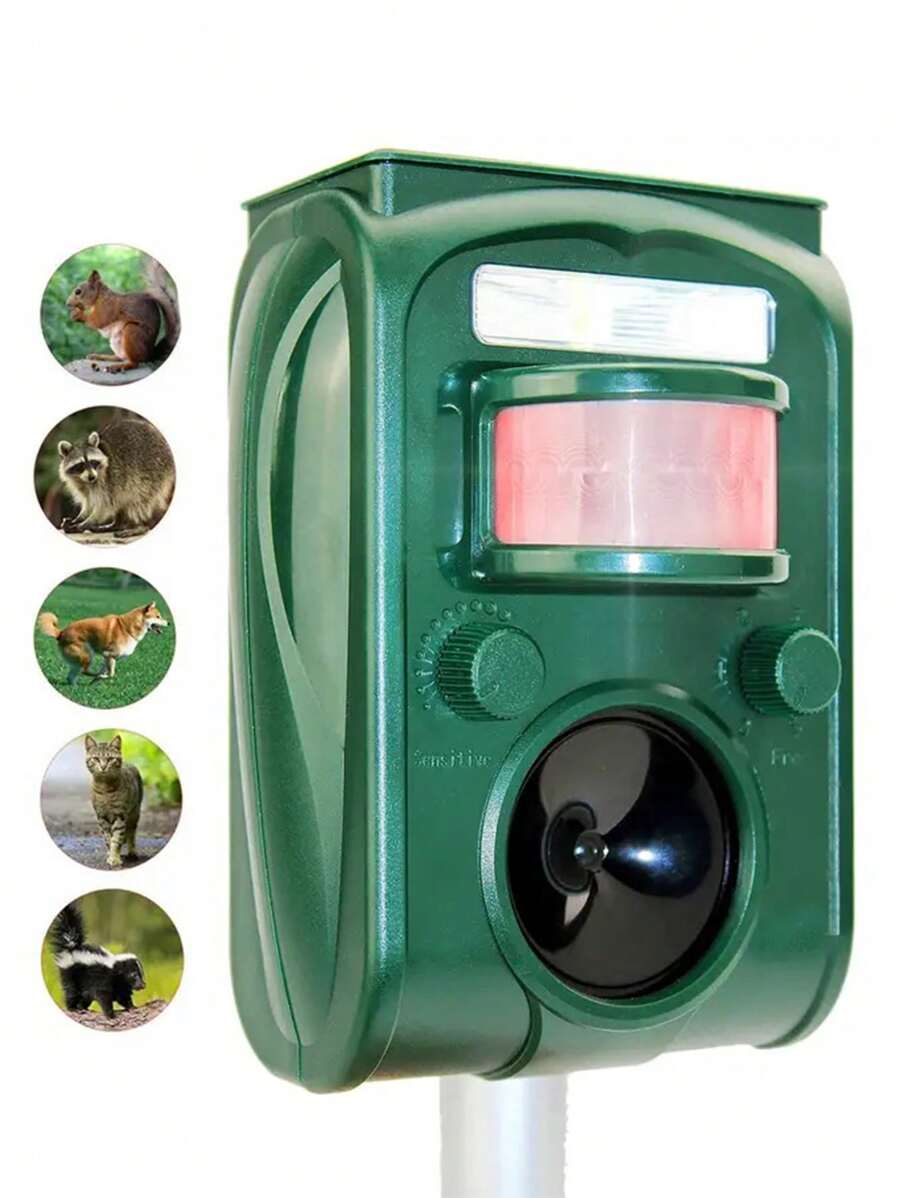 2024Upgraded Solar Animal Repellent, Ultrasonic Pest Repeller