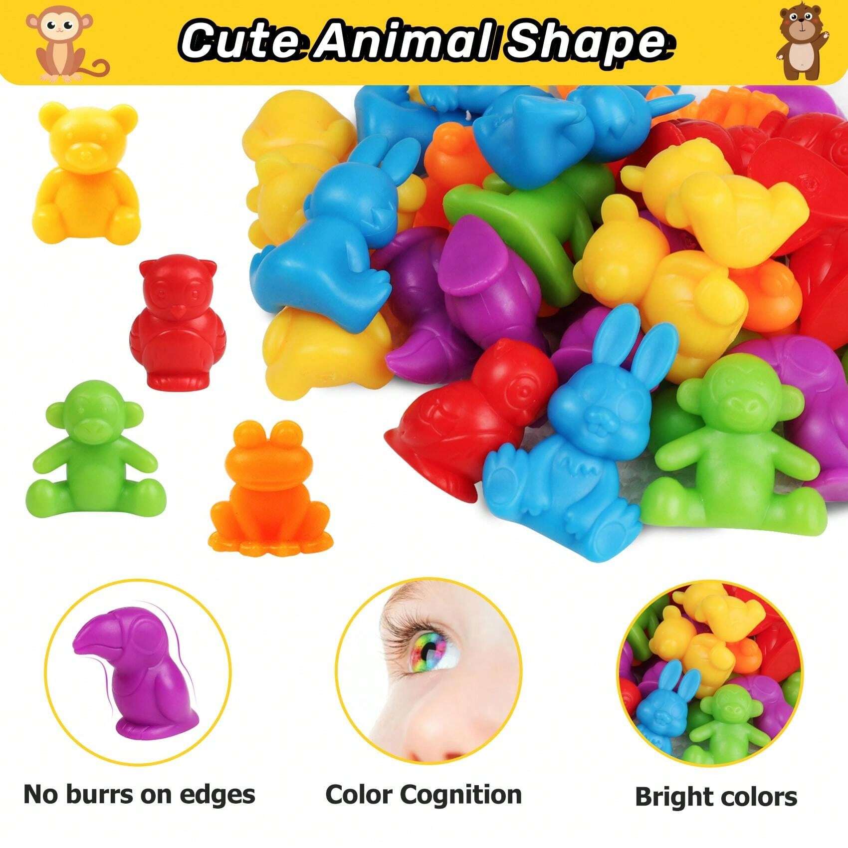 TOYANDONA 15 Pièces Famille d'ours Polaires Jouets pour Animaux De Zoo Décorations De Fête d