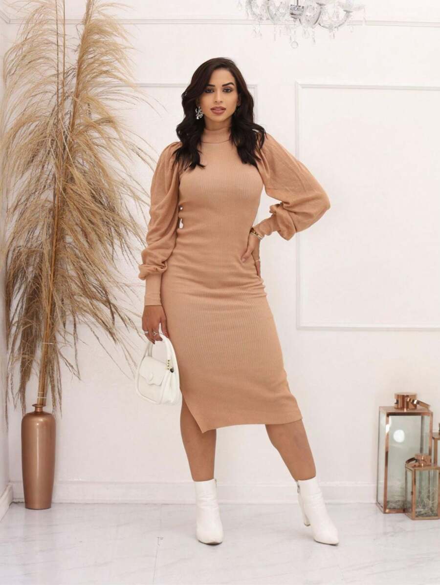 Women Dresses - Màu be - Xem 1