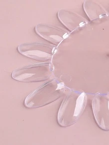 160 Chiếc Móng tay Hình bầu dục Tròn Nhắc Đối với Trưng bày Móng tay Gel Đánh bóng Bảng màu Màu sắc Làm móng tay Thực tập Công cụ - Trong sáng - Xem 6