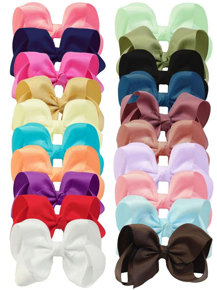 20pcs Multicolor Bubble Flower Hair Clips For Girls - Multicolor - View 1