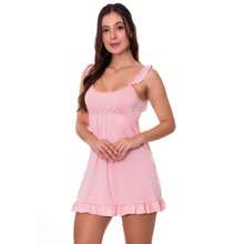 Women Nightgowns & Sleepshirts - 乾枯玫瑰色 - 查看 1
