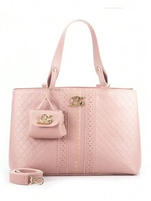 Metalace Women's Bag Kit With Gaby Show Coin Purse - Rose Gold - View 1