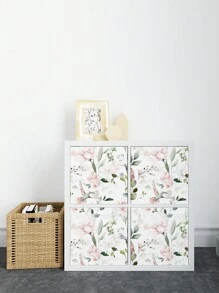 17,7in*78,7in*1pc / 17,7in*118,1in*1pc Roze Bloemen Plant Behang, Peel En Stick Waterdicht Gerenoveerd Blad Behang, Verwijderbare Mooie Vogel Muursticker, Woondecoratie, Muurkunst, Muurdecoratie, Renovatie Stickers Peel Wandpanelen, Behang, Behang, Lente Decoratie Artikelen Verfris Uw Huis, Festival Decoratie Stickers Geschenken Verjaardag Afstuderen