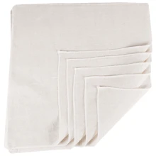 Muslin Cloths For Cooking, Pack Of 5 (50X50CM), Unbleached, Cotton Reusable And Washable Cheese Cloths For Straining - Multicolor - View 5