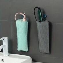 1pc Silicone Heat Resistant Hair Straightener Cover Pouch Travel Hair Curler Non-Slip Mat Curling Iron Holder Flat Iron Curling Wand Travel Cover Case Bag, Upgraded Version, Can Be Hung For Travel Storage Bag,Makeup Bag,Cosmetic Bag,Vacation Organizer,Large Capacity Makeup Organizer Makeup Case, For Lipstick, Brush, Skincare, Mobile Phone, Coin, Small Items, For Home,Gift,Vacation And Festival Halloween Christmas Multifunctional Use,Boho Vibes
