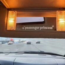1pc  Text Car Stickers Interior Decoration Rear View Mirror Fashion Stickers Creative Vinyl Decals - Stickers 10 - View 3