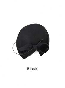 1pc Derby Hats For Women Fascinators Tea Party Hats Headband Wide Brim Fascinator Wedding Cocktail Feathers Accessories, Gifts, Mini Cap