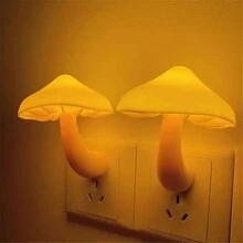 1 Pc, Mushroom Night Light, Built-In Sensor Night Light, Suitable For Bedside Bedrooms And Corridors