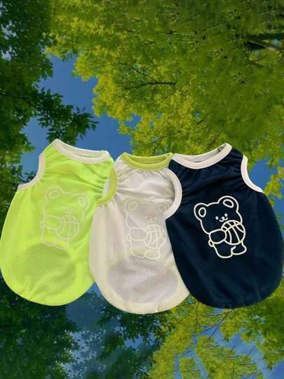 Spring/Summer New Style Pet Clothes For Small Dogs, Breathable Dog/Cat Vest For Teddy And Bulldog, 1pc
