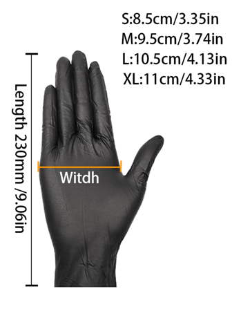 20/50/100 件，白色粉色黑色蓝色一次性丁腈手套 - 不含乳胶，防水 - 适用于厨房、食品加工、清洁、染发、美容院 - 家用小工具、厨房、浴室、家居、家居用品