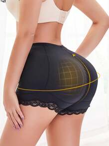 1 pièce Culotte Gainante pour Femme, Remonte-fesses, Contrôle du Ventre, Sous-vêtement Rembourré avec Inserts en Éponge Amovibles et Ajustables