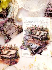 10pcs/Bag Stickers, Memory Corner Series, Artistic Journal Decorative Material, Phone Case Stickers - Multicolor - View 8