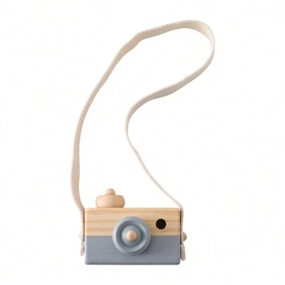 Wooden Suspender Camera, Simulation Camera Prop, Room Decor, Hanging Bed Toy, Educational Toy, Simulation Photography