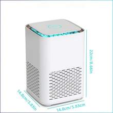 1入組便攜式HEPA空氣淨化器，個人桌面迷你空氣淨化器，空氣淨化器清新劑清潔劑為寵物精心打造 - 家庭、臥室、辦公室和辦公桌的完美選擇 - 白色 - 查看 2