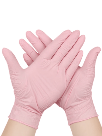 20/50/100 件，白色粉色黑色蓝色一次性丁腈手套 - 不含乳胶，防水 - 适用于厨房、食品加工、清洁、染发、美容院 - 家用小工具、厨房、浴室、家居、家居供应商
