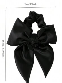 3 piezas Scrunchies de pelo de mujer multicolor con lazo, adecuados para uso diario y crear estilos de cabello dulces, retro y elegantes, accesorios, coleta, ligas de pelo, cuerda de pelo, bolas de pelo, regalos