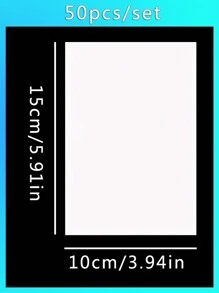1 Set Of 50 Sheets Double-Sided Non-Stick Diamond Painting Release Paper