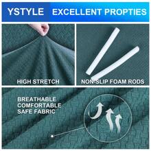 YSTYLE Sofa Cover 1/2/3/4 Seater With Armrest, Stretch Sofa Cover Non-Slip, Modern Sofa Cover For Dogs Pets, Breathable Couch Cover With Elastic Bottom - Royal Blue - View 3