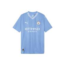 Puma Boyfriend Style Men's Manchester City Home Authentic Jersey - Blue - View 1