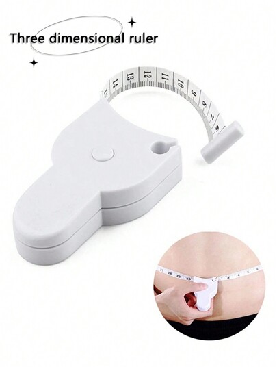 1pc 3d Automatic Retractable Measurement Tape Y Shaped Waist Ruler, Mini Double-Sided Sewing Soft Tape For Body, Tailor, Sewing