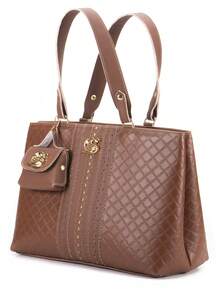Metalace Women's Bag Kit With Gaby Show Coin Purse - Camel - View 3
